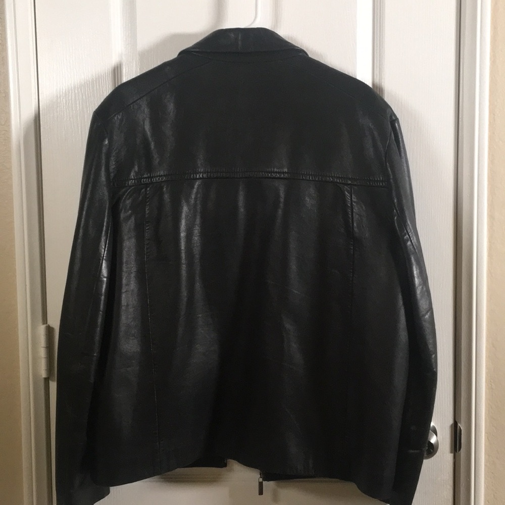 Cole Haan Men’s Genuine Leather Jacket with Liner - Picture 5 of 7